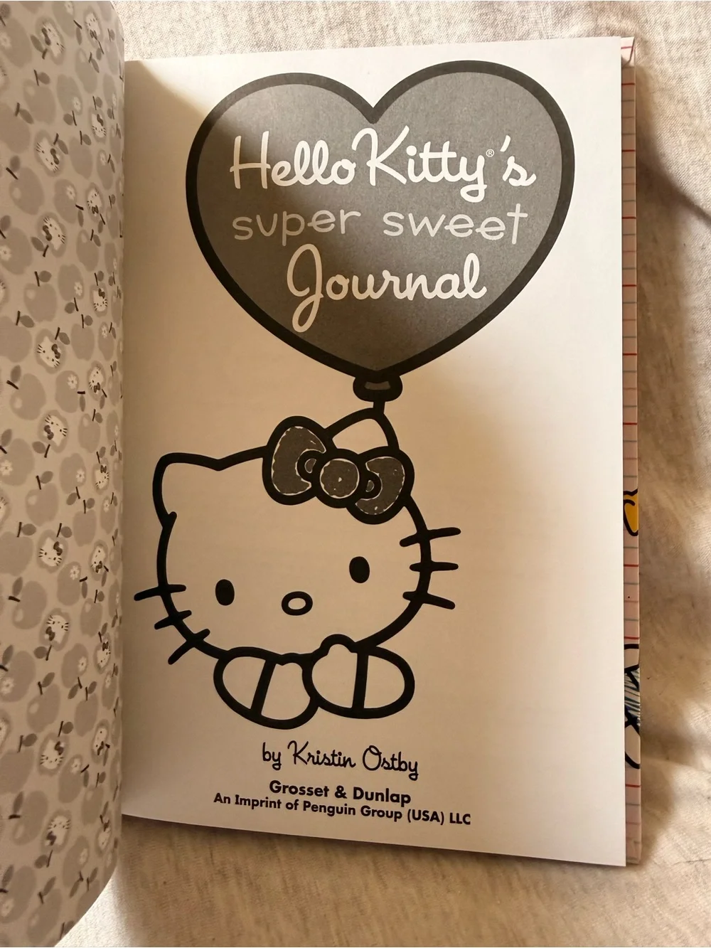 Hello Kitty Pink and Red Super Sweet Journal with Matching Pink Touchscreen Pen